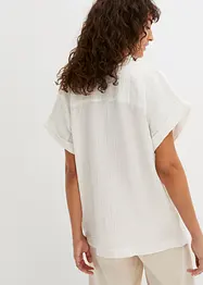 Muslinblus med korta ärmar, bonprix