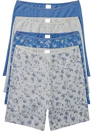 Lång boxertrosa (4-pack), med ekologisk bomull, bonprix