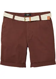 Stretchiga bermudas i chinosmodell med skärp, normal passform, bonprix