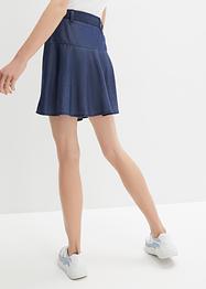 Jeanskjol med volanger i TENCEL™ lyocell, RAINBOW