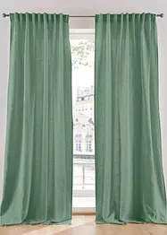 Gardinlängd i bomull med linneandel (1-pack), bonprix
