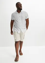Cargobermudas med skärp, Regular Fit, bonprix