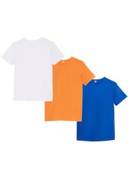 T-shirt för barn (3-pack), ekologisk bomull, bpc bonprix collection