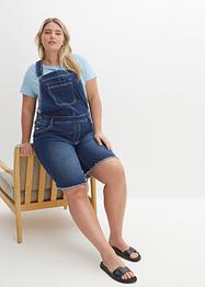 Bekväma stretchiga jeanssnickarshorts, vid passform, John Baner JEANSWEAR
