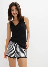 Pyjamas med shorts och linne, bonprix