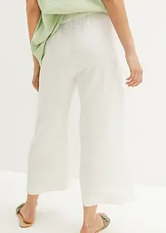 Vadlånga linneculotter, bonprix