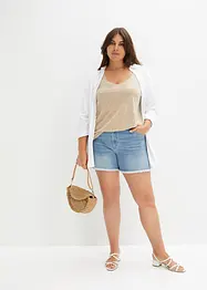 Jeansshorts med medelhög midja, bonprix