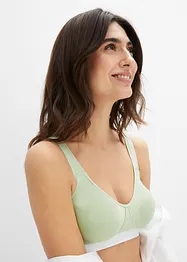 BH utan bygel med ekologisk bomull (2-pack), bonprix