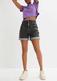 Paperbag-jeansshorts, bonprix