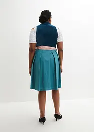 Mellanlång dirndl med sammet (2 delar), bonprix