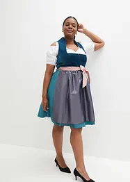 Mellanlång dirndl med sammet (2 delar), bonprix