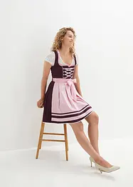 Kort dirndl och förkläde (2 delar), bonprix