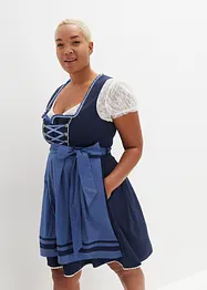 Kort dirndl och förkläde (2 delar), bonprix