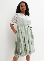 Dirndl med jacquard och broderi (2 delar), bonprix