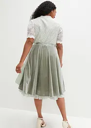 Dirndl med jacquard och broderi (2 delar), bonprix