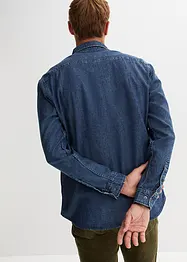 Jeansskjorta i ren bomull, bonprix