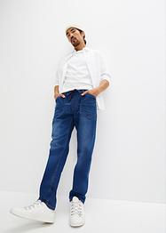 Dra på-jeans med bekvämt snitt, avslappnad passform, raka ben, John Baner JEANSWEAR