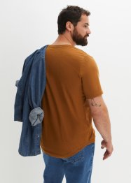 T-shirt i ekologisk bomull med bröstficka (2-pack), RAINBOW