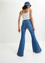 Vida jeans med ofållade benslut, bonprix