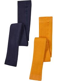 Stickade termoleggings med ekologisk bomull (2-pack), bpc bonprix collection