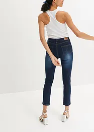 Korta jeans med medelhög midja, smal passform, bonprix