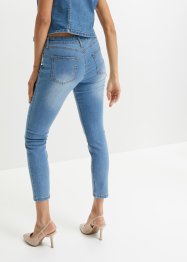 Korta jeans med medelhög midja, smal passform, bonprix