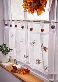 Cafégardin med blombroderi, bpc living bonprix collection