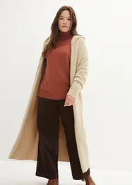 Lång cardigan i fluffgarn, bonprix