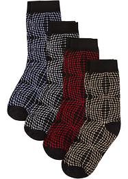 Strumpor (4-pack) med gåvokort, med ekologisk bomull, bpc bonprix collection