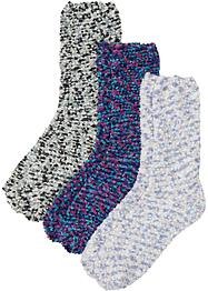 Mysstrumpor i effektgarn (3-pack), bpc bonprix collection