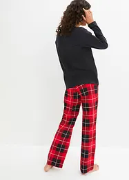 Pyjamas med capribyxa (4 delar), bonprix