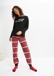Pyjamas med oversizetröja och presentpåse, bpc bonprix collection