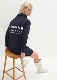 Trikåklänning med tryck i ryggen, John Baner JEANSWEAR