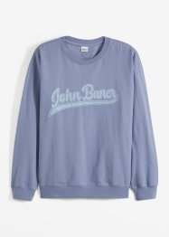 Sweatshirt med återvunnen polyester, ledig passform, John Baner JEANSWEAR