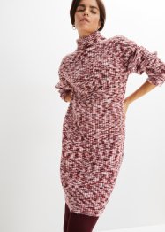 Stickad poloklänning i återvunnen polyester, bpc bonprix collection
