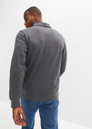 Sweatshirt med tenniskrage med återvunnen polyester, bpc bonprix collection
