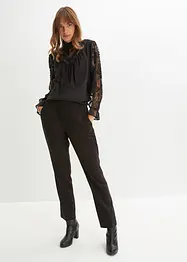 Blus med spets, bonprix