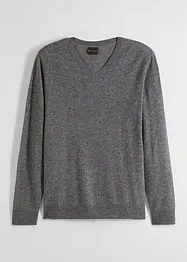 Ulltröja med Good Cashmere Standard®-andel, V-ringad, bonprix