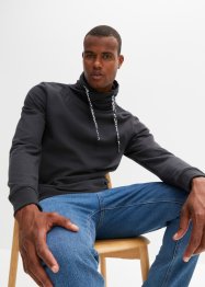 Sweatshirt med sportiga detaljer i hållbar bomull, bpc bonprix collection