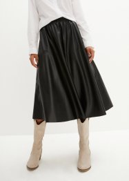 Mellanlång kjol i skinnimitation, bpc selection