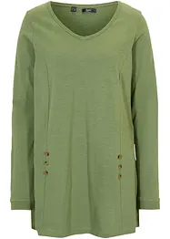 A-linjeformad longshirt i bomull, bonprix