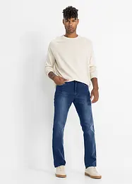 Stretchjeans med bekvämt snitt, normal passform, raka ben, bonprix