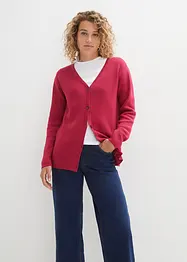 Ribbstickad bascardigan, Essentials, bonprix