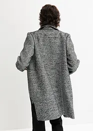 Avslappnad tunn kappa med yllelook, bonprix