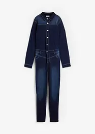 Stretchig termojeansjumpsuit med mysig insida, John Baner JEANSWEAR