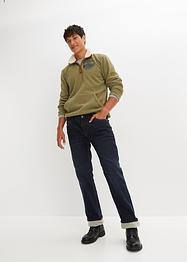 Stretchiga termojeans med bekvämt snitt, avslappnad passform, raka ben, John Baner JEANSWEAR