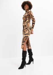 Leopardmönstrad klänning, BODYFLIRT boutique