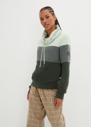 Sweatshirt med mönstrad krage, bpc bonprix collection