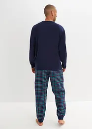 Pyjamas med flanellbyxa, bonprix