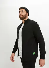 Cardigan med ståkrage i återvunnet material, bonprix